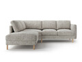 Coltar stanga 4 locuri, Eden, Micadoni, 267x234x90 cm, tesatura structurata, bej melange