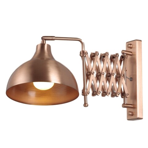 Aplica de perete, hap-9082-cpr, aurora, 22 x 45 x 27 cm, 1 x e27, 60w, cupru