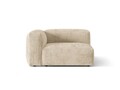 Modul stanga pentru canapea, 1 loc, Martina-212, Micadoni Home, 121x106x75 cm, velur, bej deschis