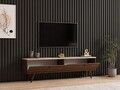 Comoda TV, Hanah Home, Paris 140, 140x40x25 cm, Nuc / Travertin