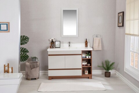 Set mobilier de baie (2 piese), Jussara, Echo 48, Crem Jussara