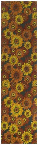 Covor pentru bucatarie girasoli, decorino, 67x1000 cm, poliester, multicolor