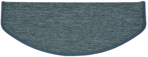 Covor scari semirotund c-290143, decorino, 24x65 cm, polipropilena, albastru