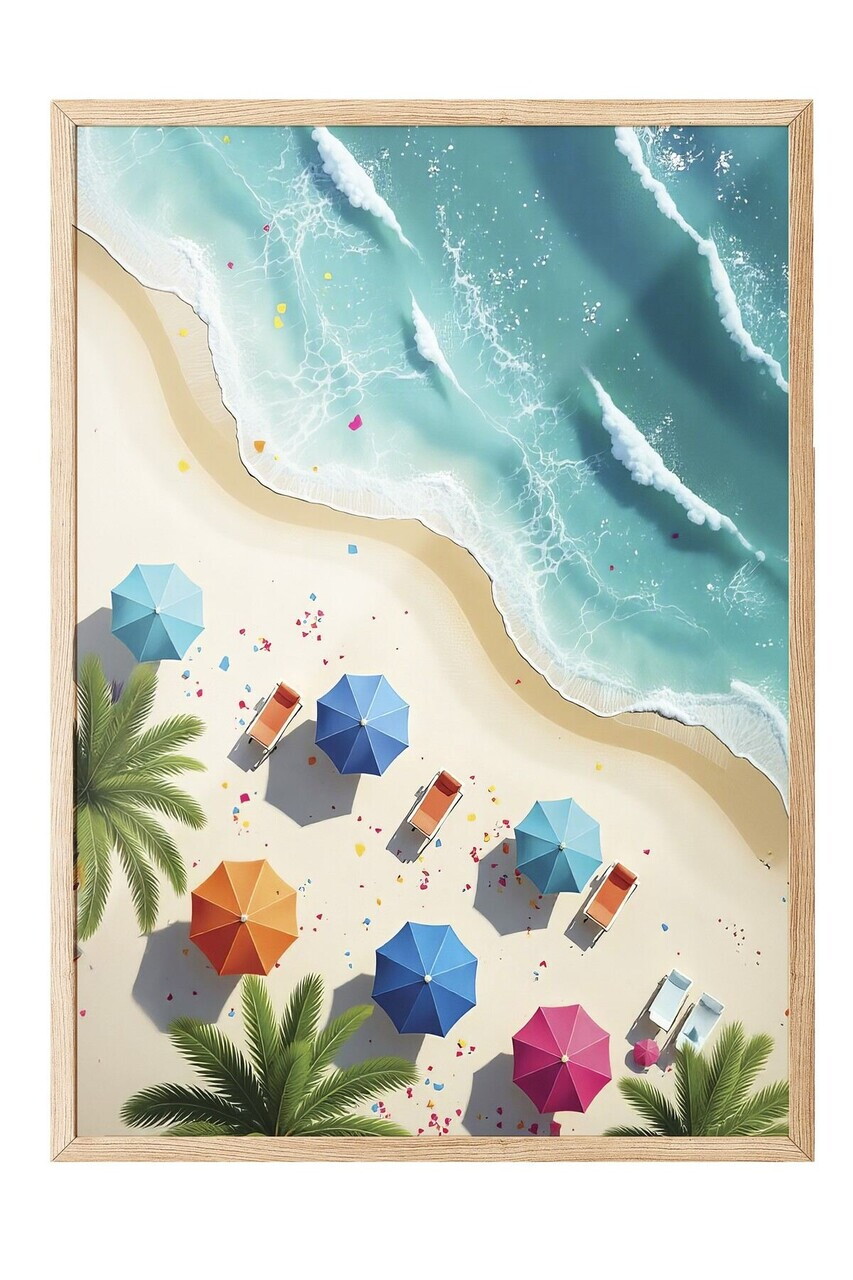 Tablou decorativ, 109493, Lemn masiv, Sticla PVC, Multicolor - view 2