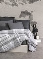Lenjerie de pat dubla, Will - Anthracite, Cotton Box, Bumbac Ranforce