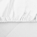 Cearceaf de pat cu elastic Heinner Home, 90x200 cm, bumbac, alb