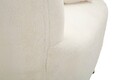 Fotoliu cu perna decorativa Soffy, Mauro Ferretti, 73x66x78 cm, lemn de pin/piele ecologica, alb/auriu