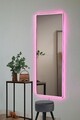 Oglinda cu Iluminare Led, Mirrorland, Rectangular, Oglindă indestructibilă cu obturator, Roz