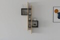 Raft de perete, Asse Home, Emse, 53.8x108x19.6 cm, Stejar safir / Antracit