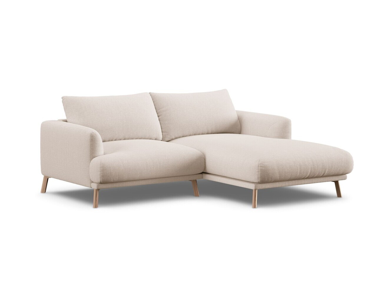 Coltar dreapta 3 locuri, Naomi, Micadoni Home, 200x170x75 cm, tesatura structurata, bej — imaginea 5