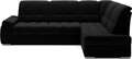 Coltar extensibil dreapta 3 locuri ELTAP, RT-10FL, Sado, 272x192x95 cm, lemn/poliester, negru
