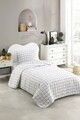 Cuvertura Single 155x200 cm, Artus - Grey, Eponj Home, 65% bumbac/35% poliester