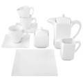 Set de cafea / ceai 29 piese Porto, Ambition, 12 persoane, portelan, alb