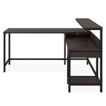 Birou cu retur, Camiburg, L.140 l.140 H.65/76/93, mdf/pal, wenge