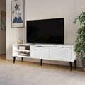Comoda TV, Odessa, Regina, 160x50x29.6 cm, Alb