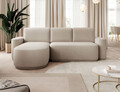 Coltar extensibil stanga 4 locuri ELTAP, Aurumm, 285x180x92 cm, lemn/poliester, bej