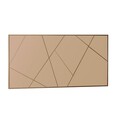 Oglinda decorativa, Siam, Orezo, 60x120x2.2 cm, MDF , Bronz
