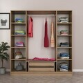 Dulap pentru haine, Hanah Home, Nisa, 180x210x52 cm, Dore