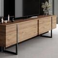 Comoda TV, Bexley, Luxe, Pin Atlantic / Negru