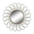 Oglinda decorativa Amelia, Versa, 40 cm, metal, auriu