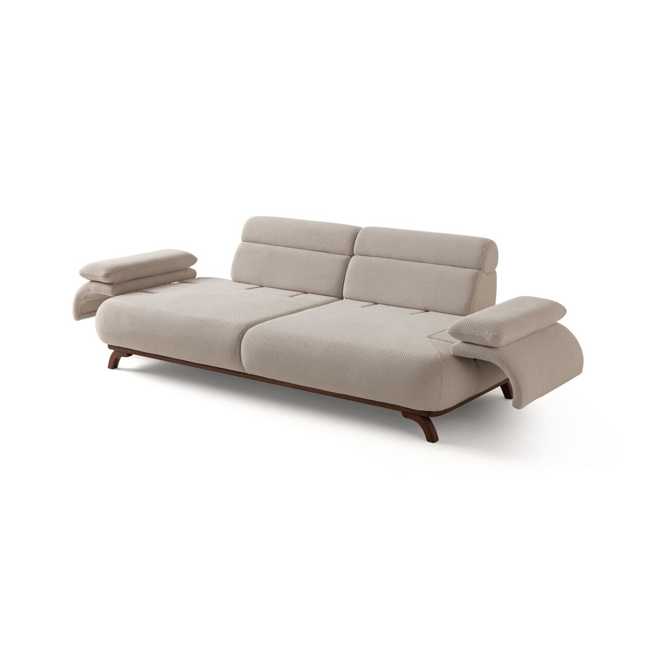 Canapea 3 locuri, Atelier del Sofa, 752EST1145, Lemn de carpen/PAL melaminat, Bej - view 10