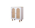 Bufet, Wolina, Bohem, 90x105x41 cm, MDF , Alb / Stejar