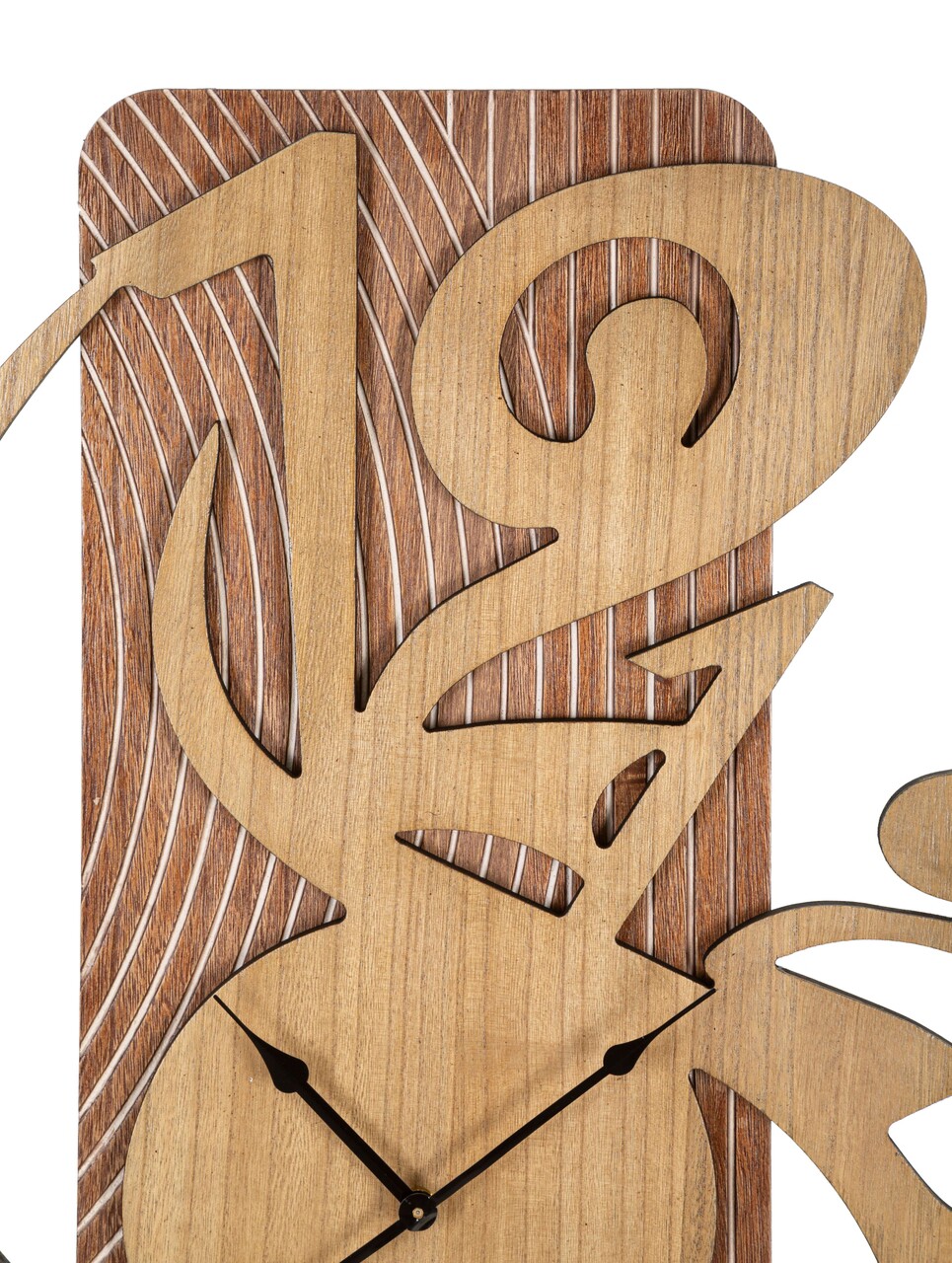 Ceas de perete Wolly, Mauro Ferretti, 70x93 cm, MDF, natural