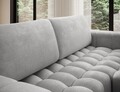 Coltar extensibil dreapta 4 locuri ELTAP, Bon-38, Bonett, 250x175x92 cm, lemn/poliester, gri deschis