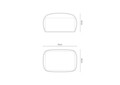 Taburet modular, Martina-120, Micadoni Home, 95x65x44 cm, catifea, gri