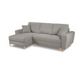 Coltar extensibil stanga 4 locuri, Moghan, Micadoni Home, NL, 241x145x88 cm, poliester Boucle, gri