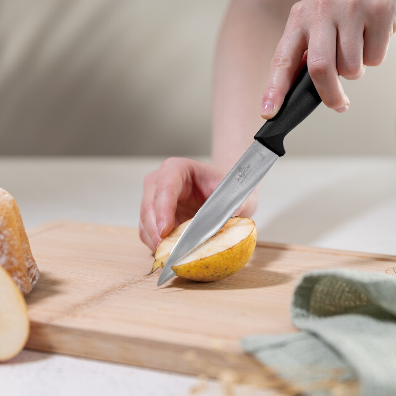 Set 6 cutite Berlinger Haus, Matte Black, inox, negru - imagine 9