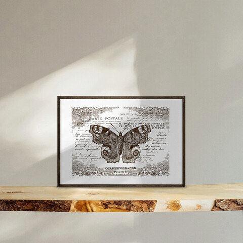 Tablou decorativ, td125, lemn, desenat manual, natural