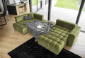 Coltar extensibil dreapta 6 locuri ELTAP, RT-33LO, Bonito, 350x175x92 cm, lemn/poliester, verde olive