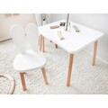 Set masa si scaun pentru copii, Bambini, Bunny One Chair Set, Alb
