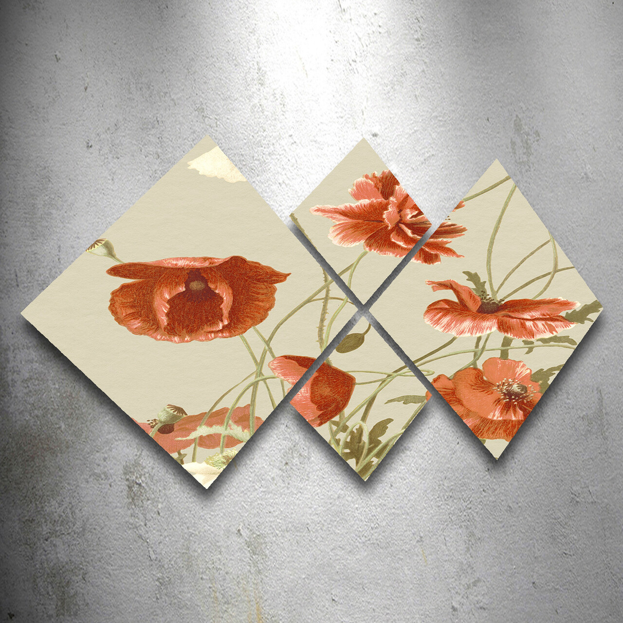 Set 4 tablouri decorative, 4MDF3020158, MDF, Imprimat UV, Multicolor - 1 | YEO