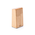 Suport pentru 5 cutite, Brabantia, Profile, 22.5x11.9x10.1 cm, lemn de fag, natural