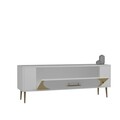 Comoda TV, Olivia, Retrop2, Alb/Auriu