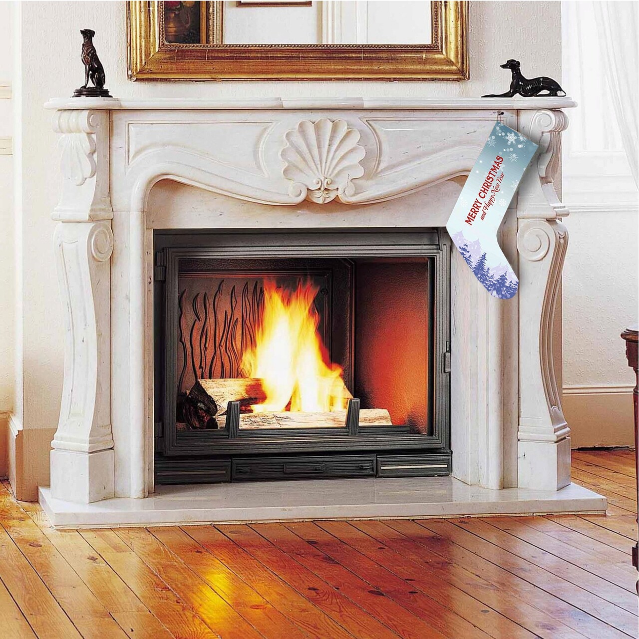 Soseta decorativa Christmas, Crp004, 35x18 cm, Multicolor