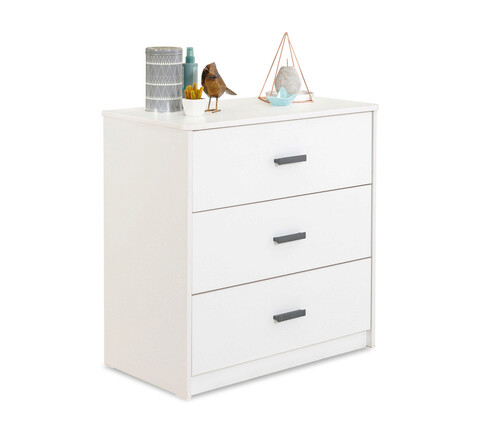 Dulap, Çilek, white dresser, 75.5x75.1x41.5 cm, multicolor