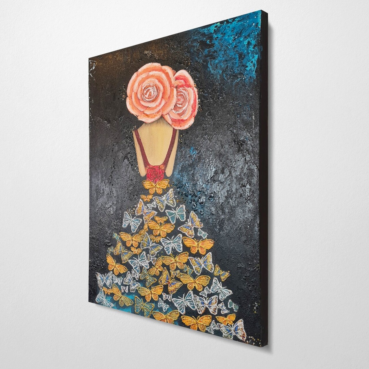 Tablou Decorativ, OPG2055504995, Canvas, Cadru: 100% LEMN (grosime: 3 Cm), Multicolor