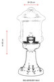 Lampa de exterior, Avonni, 685AVN1275, Plastic ABS, Negru