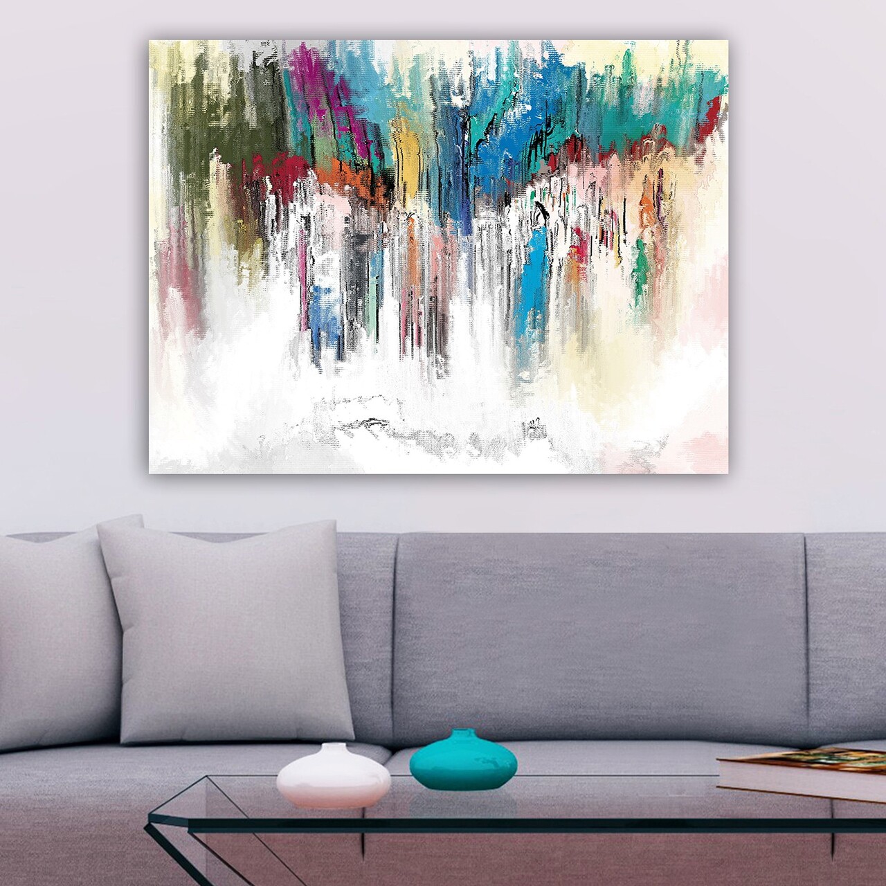 Tablou decorativ 479985097_70100 Cadru: 100% LEMN (grosime: 3 cm) Multicolor