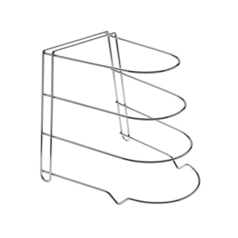 Stativ pentru depozitare 3 tigai Versa, 27x23x25 cm, metal cromat