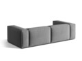 Canapea 4 locuri, Nuria-88, Micadoni Home, 250x110x72 cm, catifea, gri