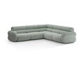 Coltar simetric 7 locuri, Neo, Micadoni Home, 295x295x83 cm, tesatura Chenille Silencio, albastru muted