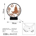 Lampa de masa, Shadow, 526SHD1133, Metal, Negru/Cupru