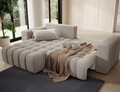 Coltar extensibil stanga 4 locuri ELTAP, Bon-225, Bonett, 250x175x92 cm, lemn/poliester, bej inchis