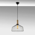 Lustra, Fulgor, 942FLG2138, Metal, Negru/Maro antic