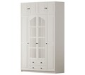 Dulap pentru haine, Rabi, Rb-185-12, 140x240x52 cm, Alb mat