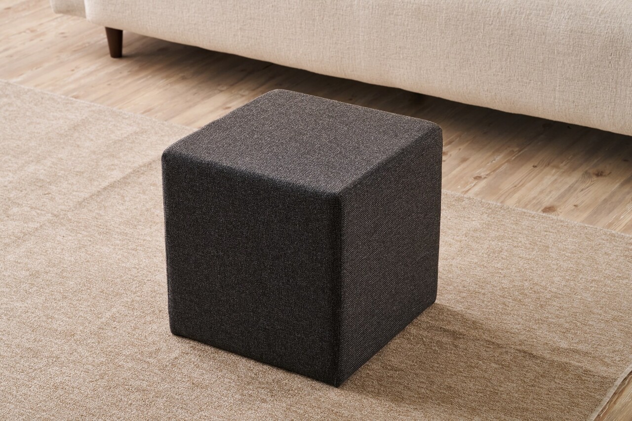 Taburet, Atelier del Sofa, 825BLC5102, Lemn, Fumuriu - view 2